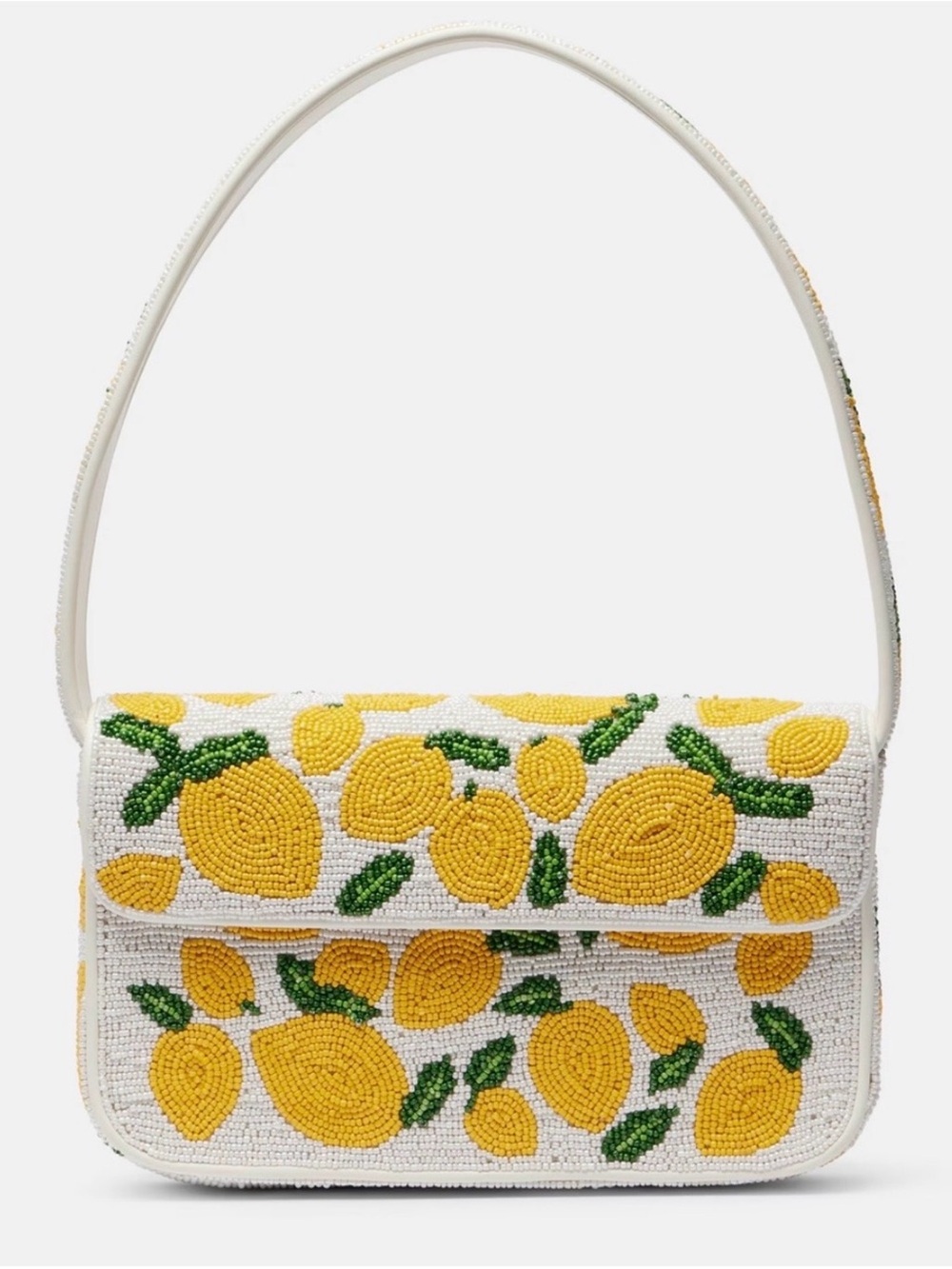 STAUD Tommy Beaded Bag Ello - Lemons NWT